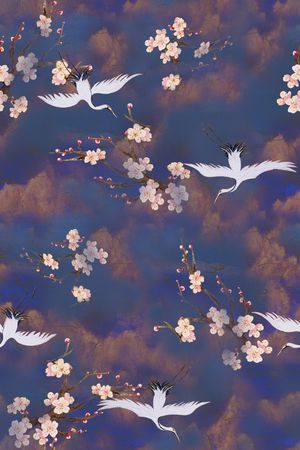 中国风印花华亿平台图片