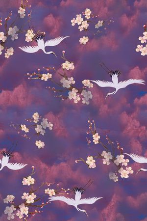 中国风印花华亿平台图片