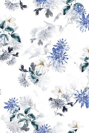 连衣裙印花华亿平台图片