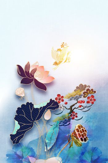 定位花印花华亿平台图片