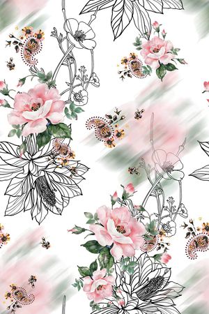 绿植树叶印花华亿平台图片