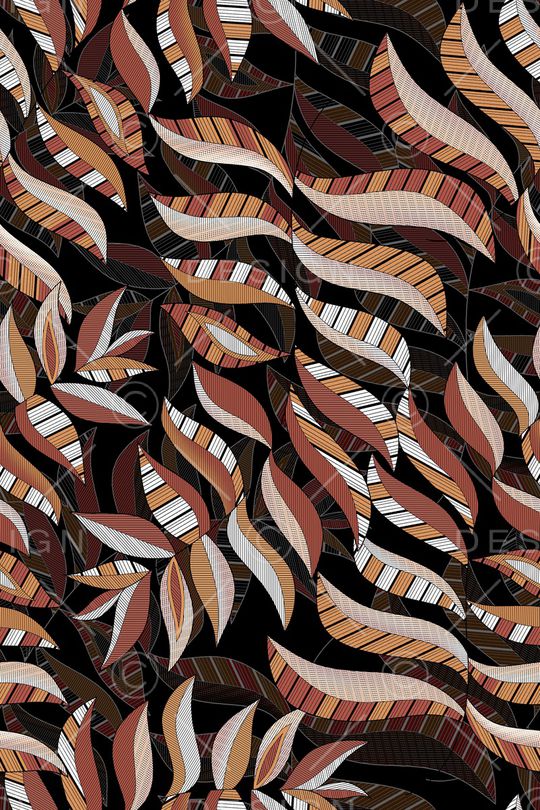 绿植树叶印花华亿平台图片