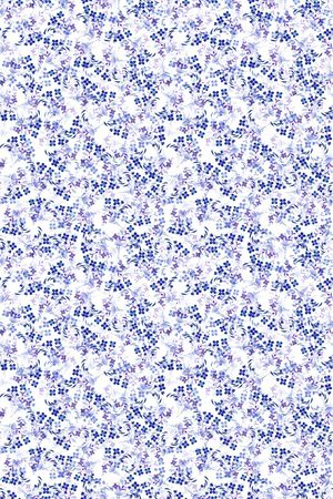 清爽底花卉印花华亿平台图片