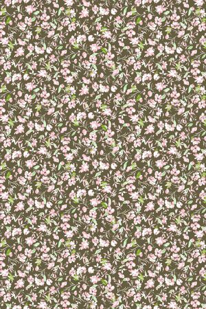 水彩花卉印花华亿平台图片