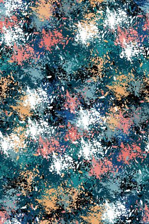 抽象男装印花华亿平台图片