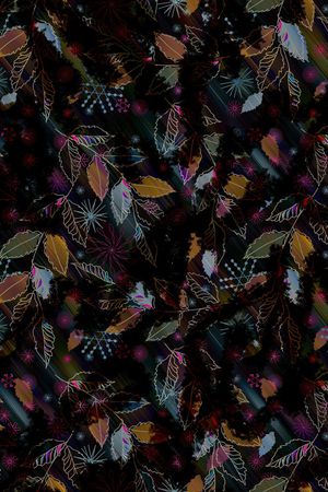 绿植树叶印花华亿平台图片