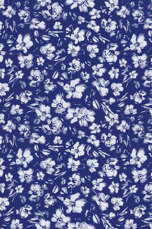 抽象花卉印花华亿平台图片