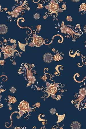 抽象花卉印花华亿平台图片