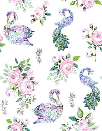 鹦鹉印花华亿平台图片