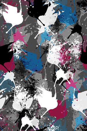 抽象男装印花华亿平台图片