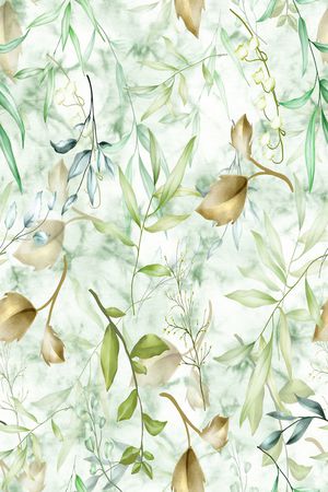 绿植树叶印花华亿平台图片