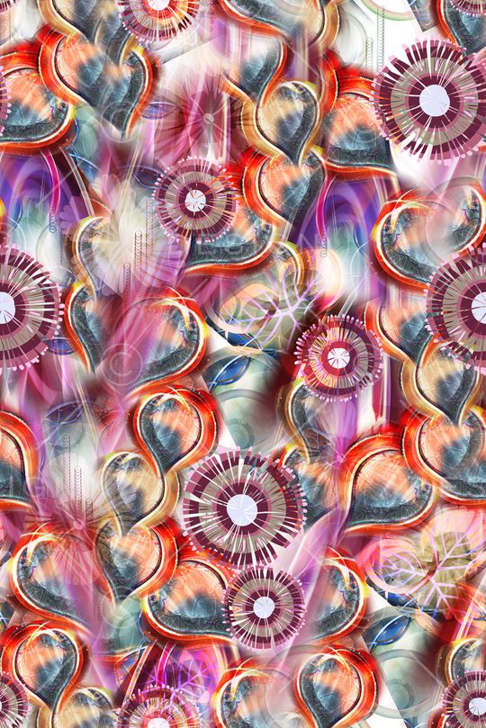 抽象印花华亿平台图片