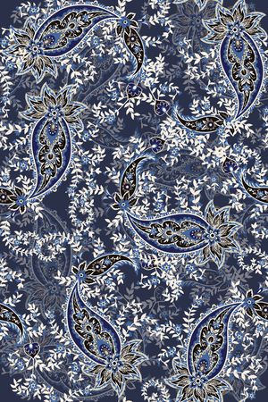 抽象花卉印花华亿平台图片