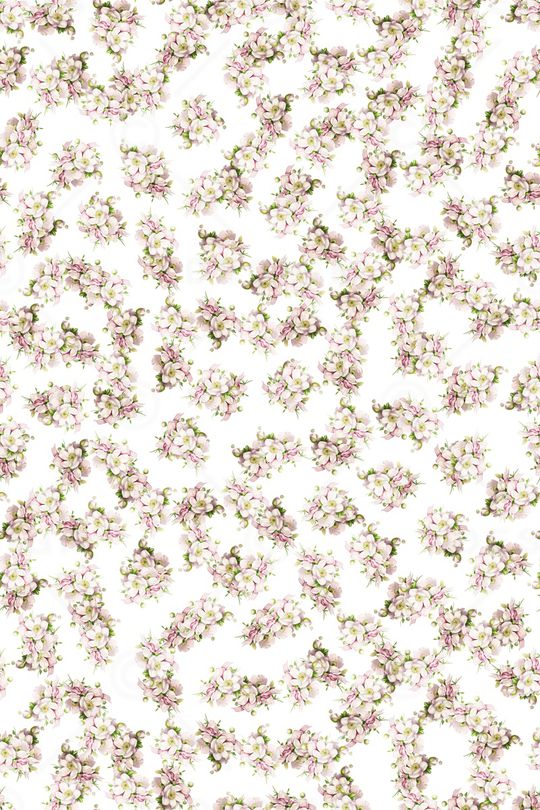 清爽底花卉印花华亿平台图片