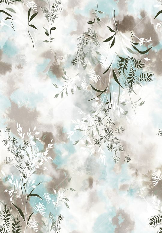 绿植树叶印花华亿平台图片