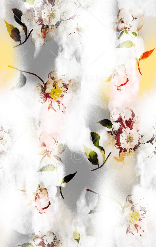 绿植树叶印花华亿平台图片