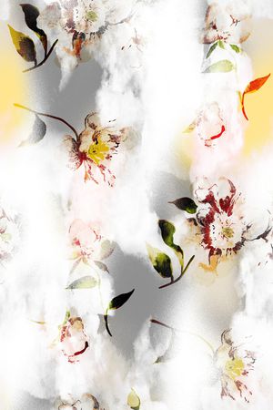 绿植树叶印花华亿平台图片