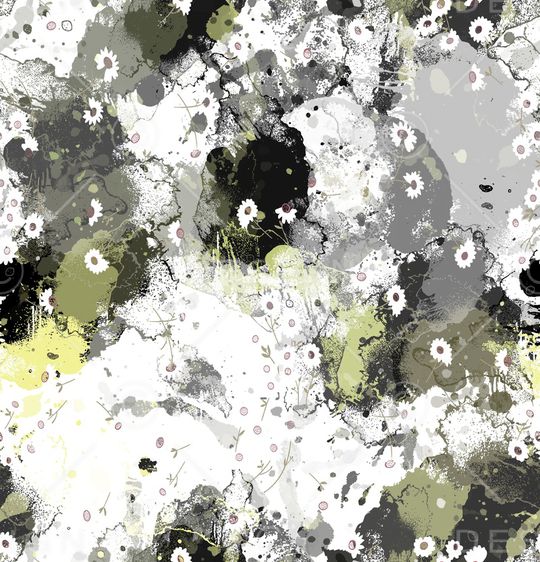 绿植树叶印花华亿平台图片