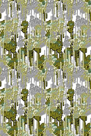 绿植树叶印花华亿平台图片