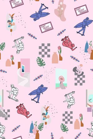 简约印花华亿平台图片