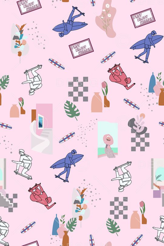 简约印花华亿平台图片