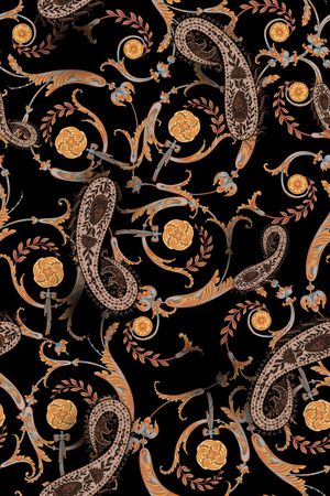 佩斯利印花华亿平台图片