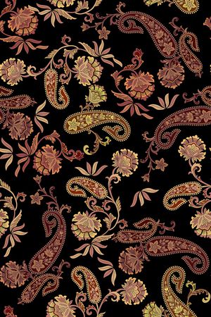 佩斯利印花华亿平台图片