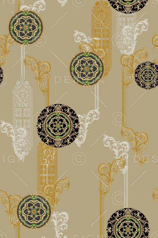 迪拜花卉印花华亿平台图片