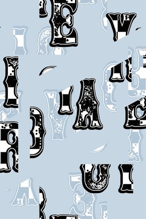 字母印花华亿平台图片