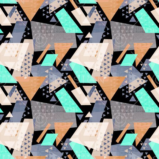 几何印花华亿平台图片