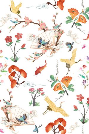 梅花印花华亿平台图片