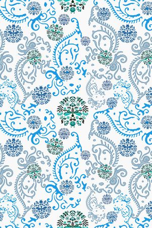 传统纹样印花华亿平台图片