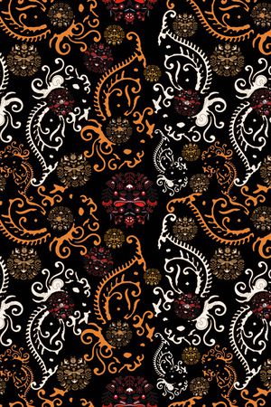 传统纹样印花华亿平台图片