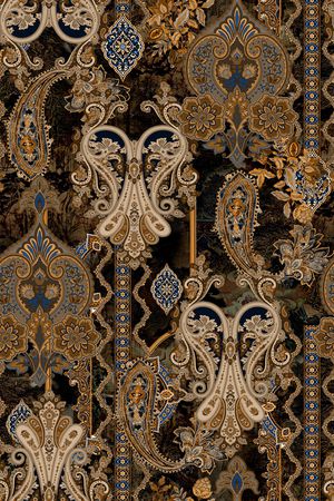 佩斯利印花华亿平台图片