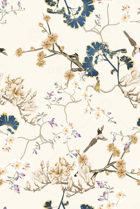 花鸟印花华亿平台图片