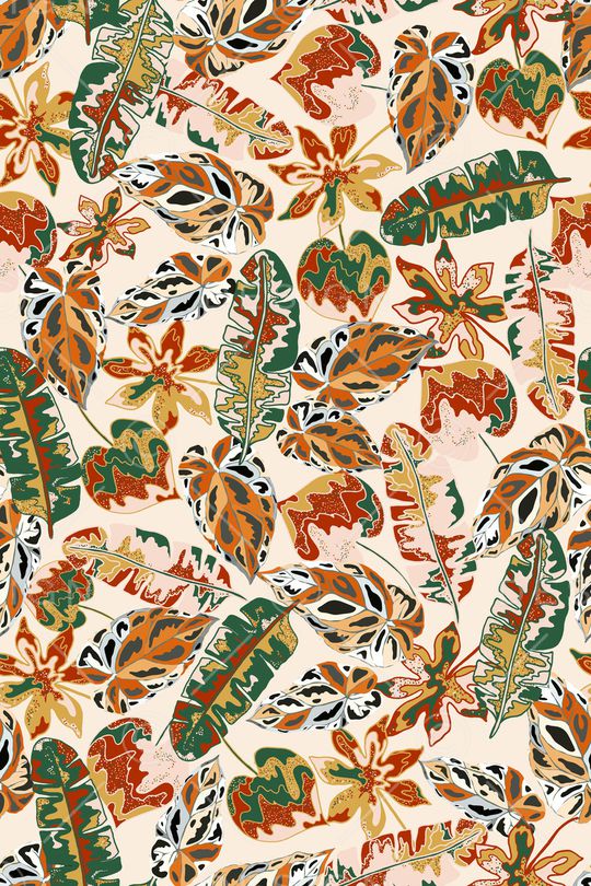 植物印花华亿平台图片