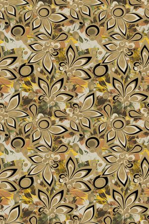 抽象花卉印花华亿平台图片