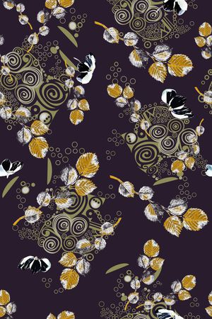 绿植树叶印花华亿平台图片