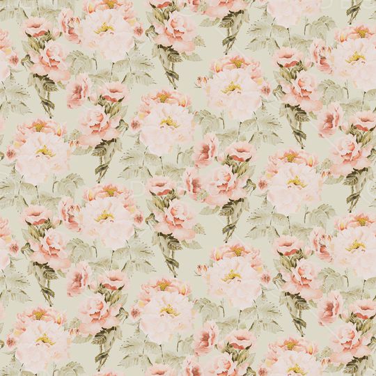 牡丹印花华亿平台图片