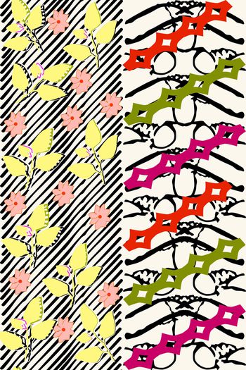 条纹印花华亿平台图片