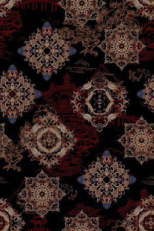 民族风印花华亿平台图片