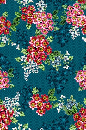 抽象花卉印花华亿平台图片