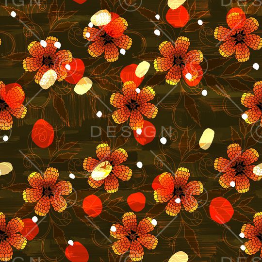 绿植树叶印花华亿平台图片