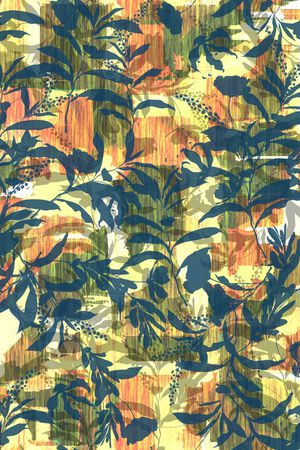 绿植树叶印花华亿平台图片