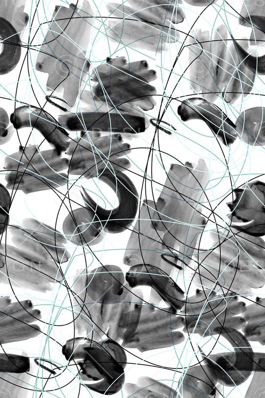 抽象男装印花华亿平台图片