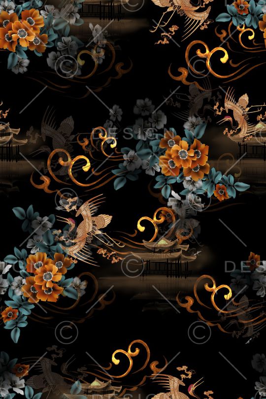 水彩印花华亿平台图片