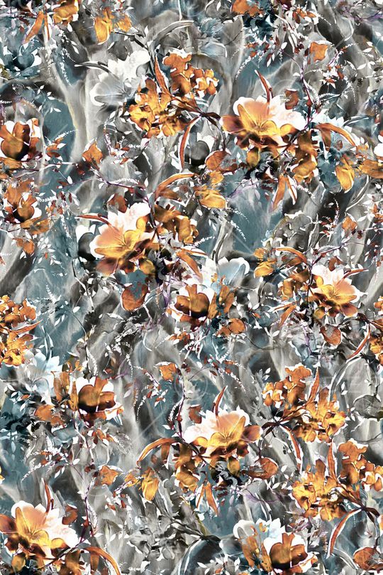 几何花卉印花华亿平台图片