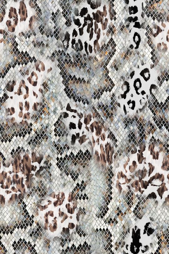 豹纹印花华亿平台图片