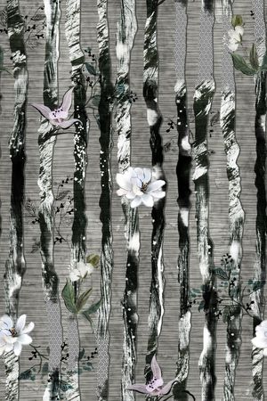 中国风印花华亿平台图片