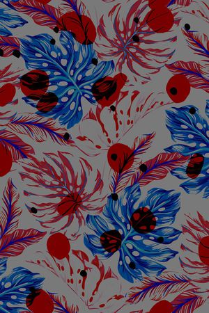 绿植树叶印花华亿平台图片